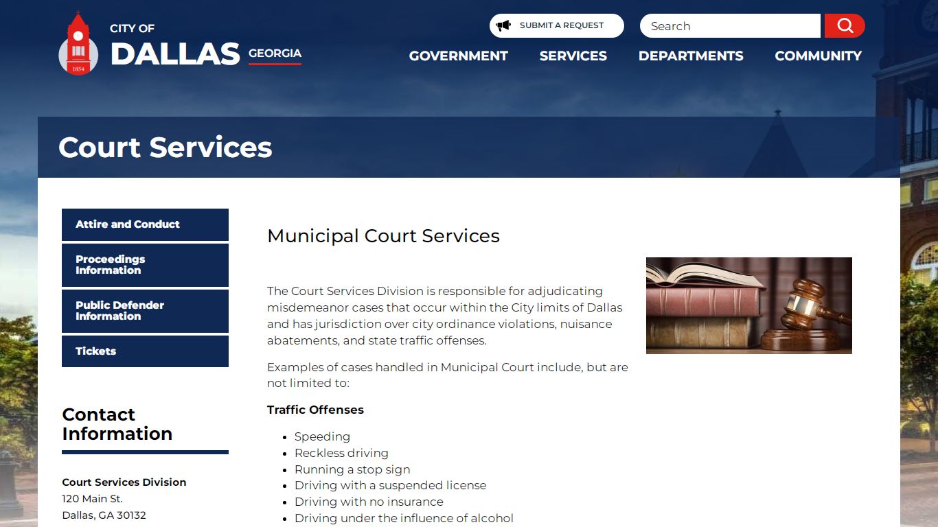 Municipal Court Services | Dallas, GA