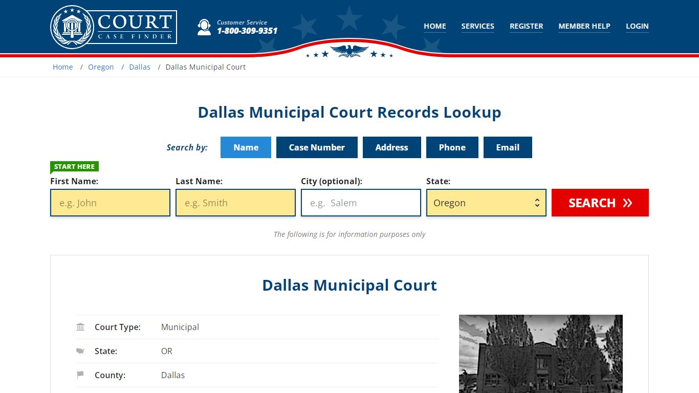 Dallas Municipal Court Records Lookup - CourtCaseFinder.com